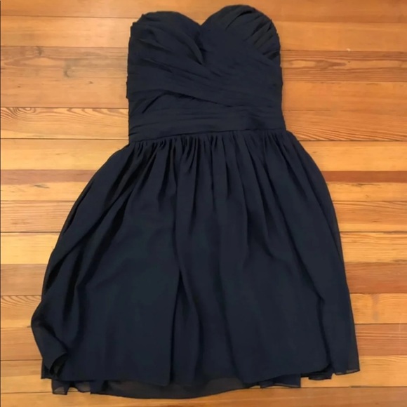 Dresses & Skirts - Strapless Navy Blue Cocktail/Prom Dress